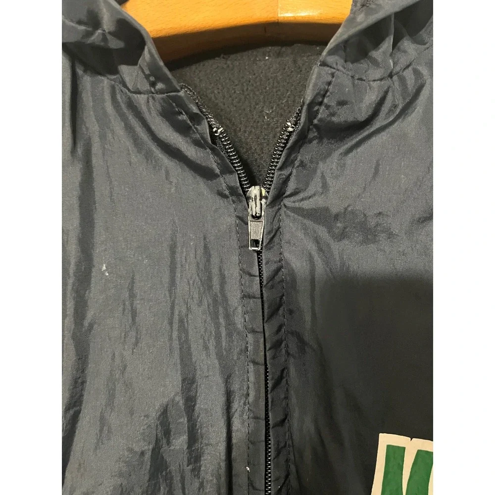 Vintage Mountain Dew Jacket Black Hooded Windbreaker Retro Style Mens XL‎ READ